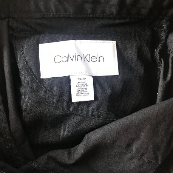 Calvin Klein Black cotton pants 30x32 - Picture 2 of 2